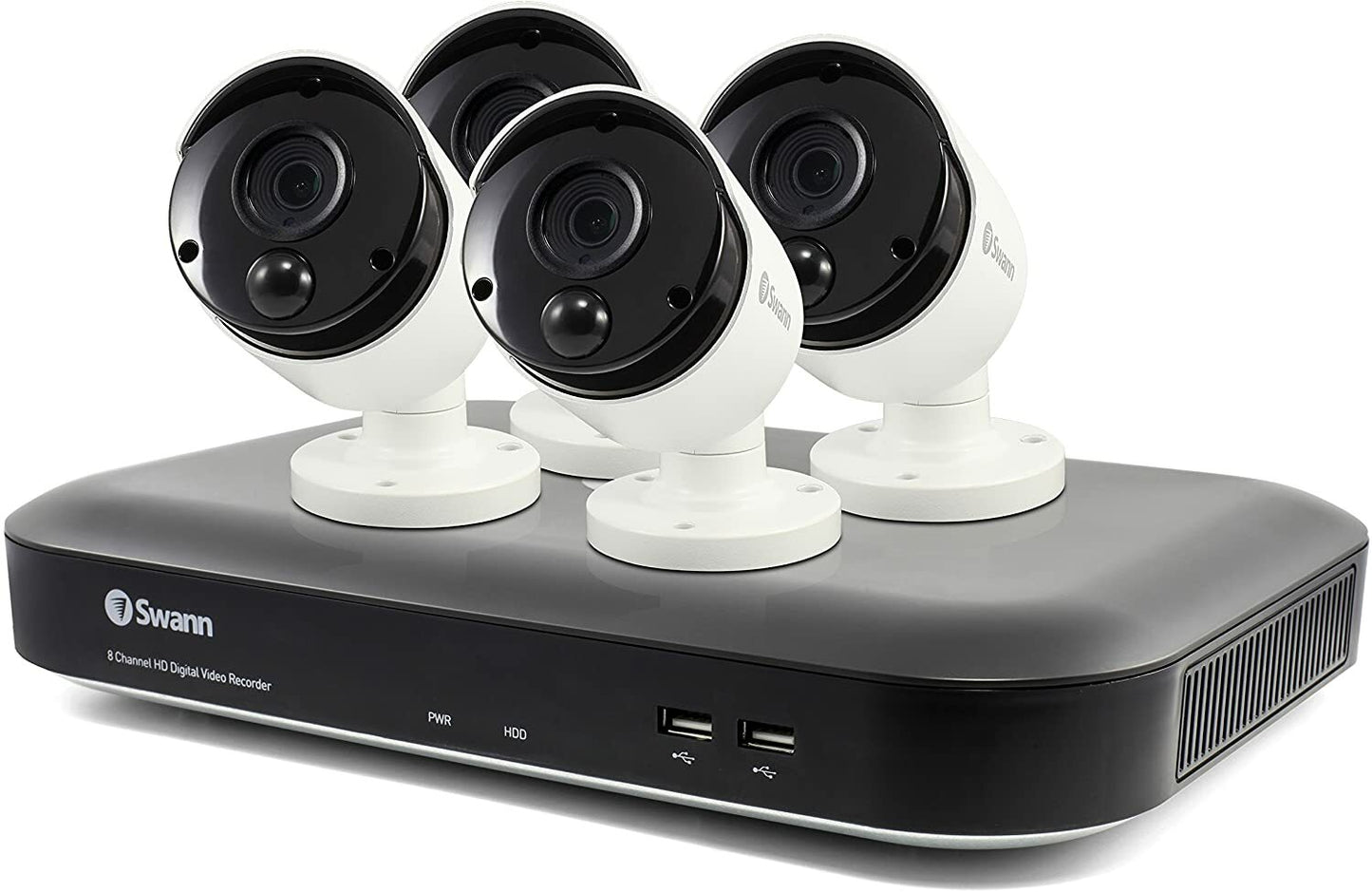 Swann CCTV Kit DVR8 5580 8 Channel Ultra HD 2TB HDD x4 Heat Sensing 3MP Cameras