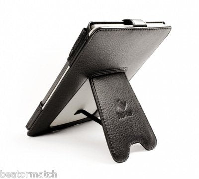 Tuff Luv Case Cover Kick Stand Amazon Kindle 4 6" E-Ink Screen Protector Kit New