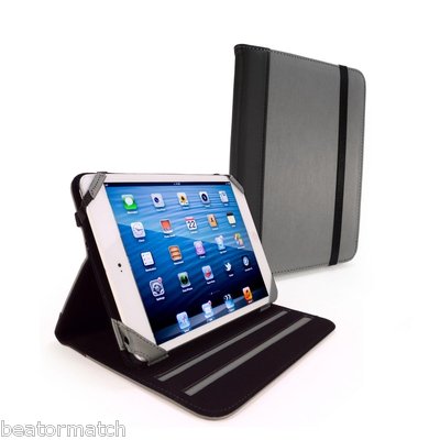 Tuff Luv Stand Smart Case Stasis Cover Apple iPad Mini Sleep Wake Faux Leather
