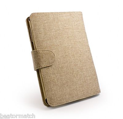 10 x JOB LOT Tuff-Luv Natural Hemp Fabric Case Cover Amazon Kindle Fire Tablet