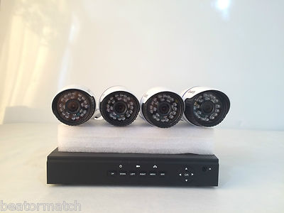 CCTV Security Camera System 720P POE 8 Channel NVR Kit 1TB 4x 1MP HD IP Cameras