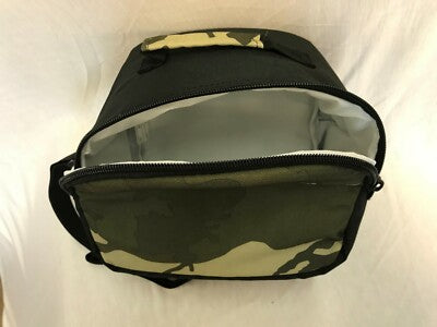 Kids School Pack Lunch Insulated Picnic Shoulder Strap Green