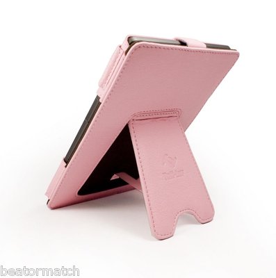 Tuff Luv Case Cover Kick Stand Amazon Kindle 4 6" E-Ink Screen Protector Kit New
