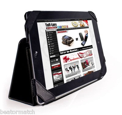 Tuff-Luv Type-View Series Leather Case Cover for Apple iPad 3 - Black C12_30
