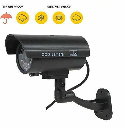 Dummy CCTV Bullet Cameras With Flashing LED Deter Crime For Indoor/Outdoor