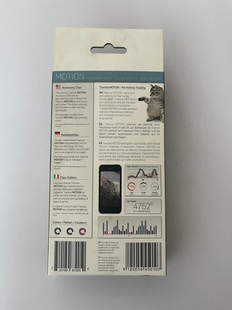Tractive MOTION Accessory Clips Pet Activity Tracking Motion Device Wireless