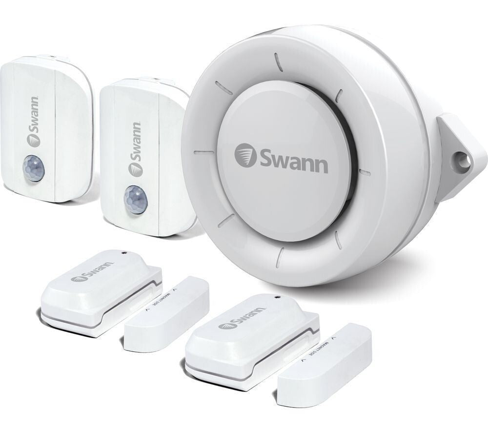 SWANN Smart Indoor Sensor & Siren SWIFI-ALARMKITA-GL Bundle - White