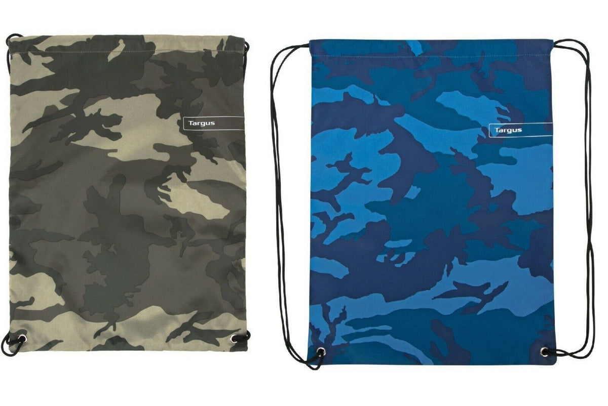 Waterproof Drawstring Bag Sports Gym Swim Girls/Boys Backpack Shoe Bag Camo