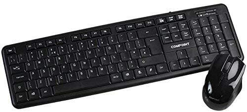 Compoint 2.4GHz Wireless Full-Size UK Keyboard & Mouse Combo Set USB Nano Dongle