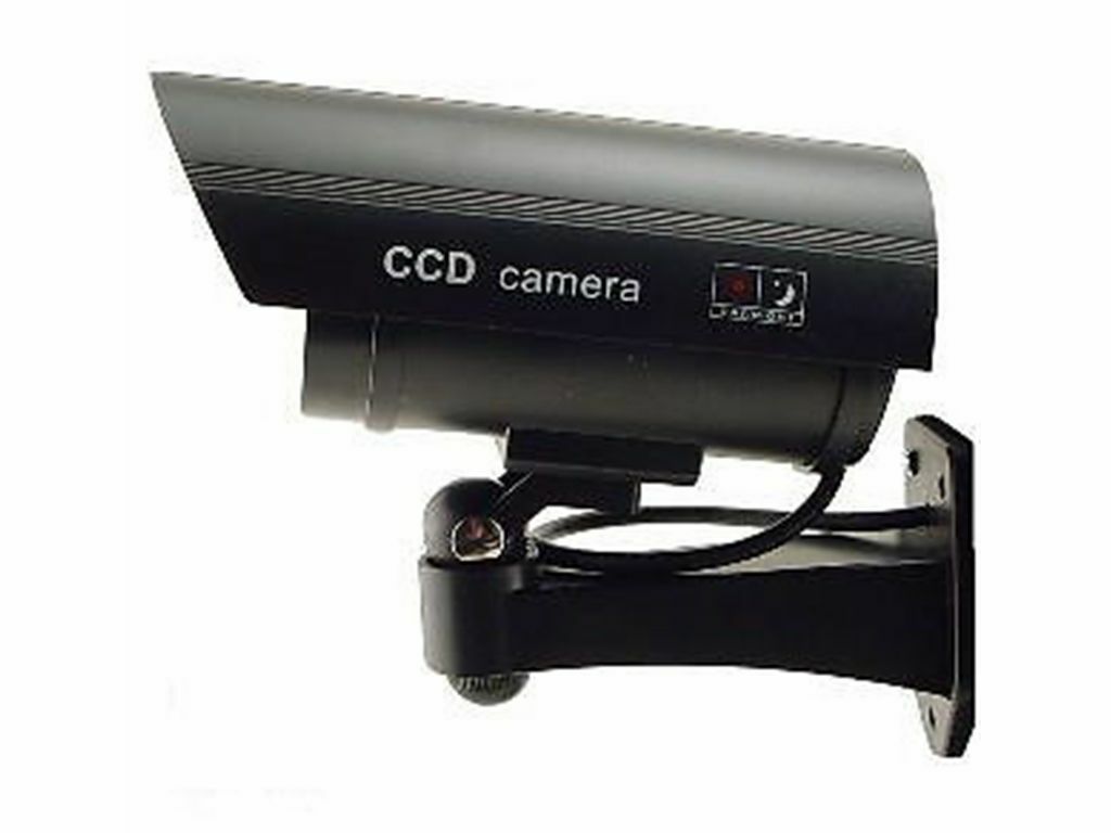 Dummy CCTV Bullet Cameras With Flashing LED Deter Crime For Indoor/Outdoor