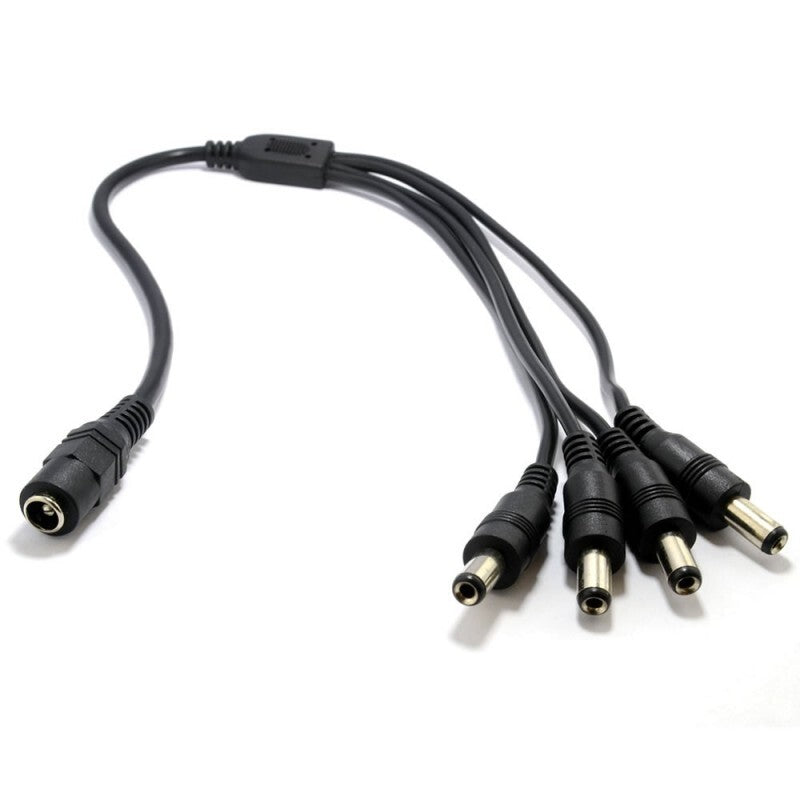 CCTV DC Power Splitter for Camera 2 or 4 way Adapter 2.1mm 12V PSU to Split Male