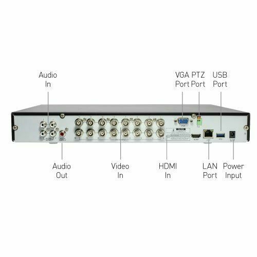 Swann DVR CCTV Recorder 4980 16 Channel Security System 5MP Super HD 2TB Outdoor