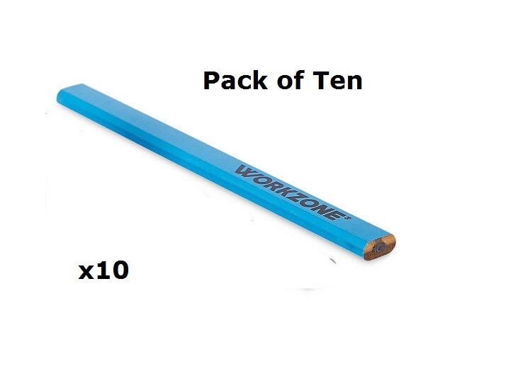 Workzone Carpenters Pencils Joiners FSC Woodwork Builders Hard Lead Wood Marking