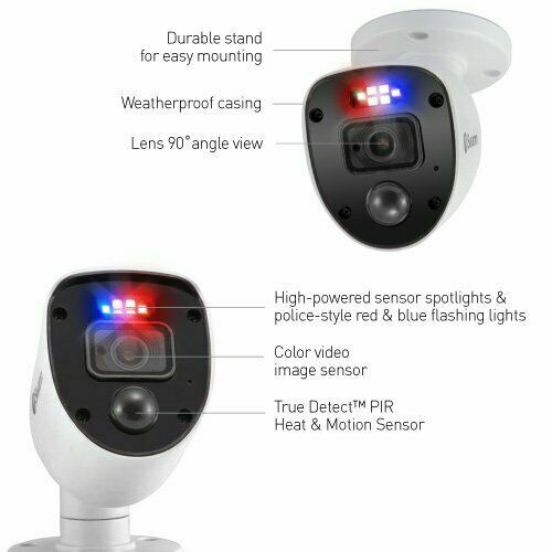 Swann CCTV Camera Kit DVR8 4680 8 Channel 1TB HDD 4x 1080SL Enforcer Lights