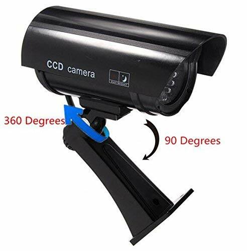 Dummy CCTV Bullet Cameras With Flashing LED Deter Crime For Indoor/Outdoor