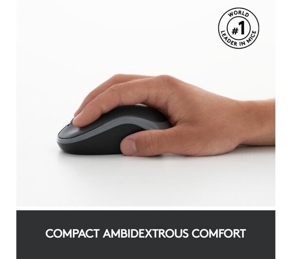 Logitech MK270 Wireless Keyboard 2.4GHz Mouse Set UK Layout QWERTY - Black