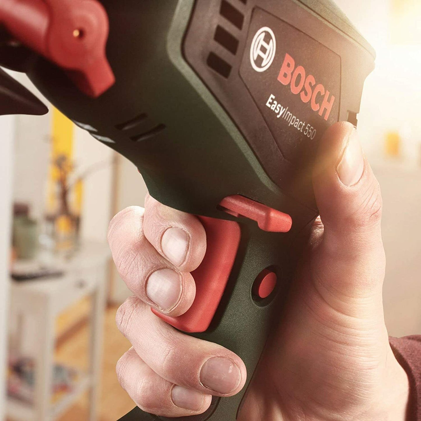 Bosch Green DIY 550 Mains Electric Hammer Drill 230v Heavy Duty New