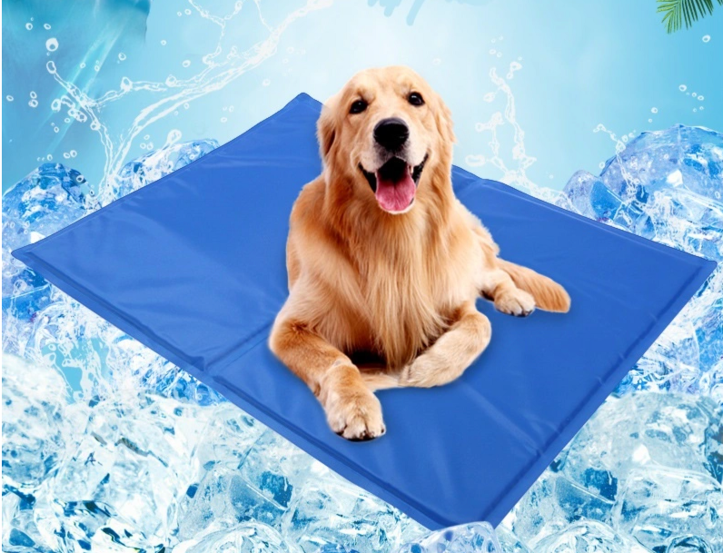 Dog Cooling Mat, Self Cool Gel Mat for pets, Non-Toxic, Prevent Overheating L