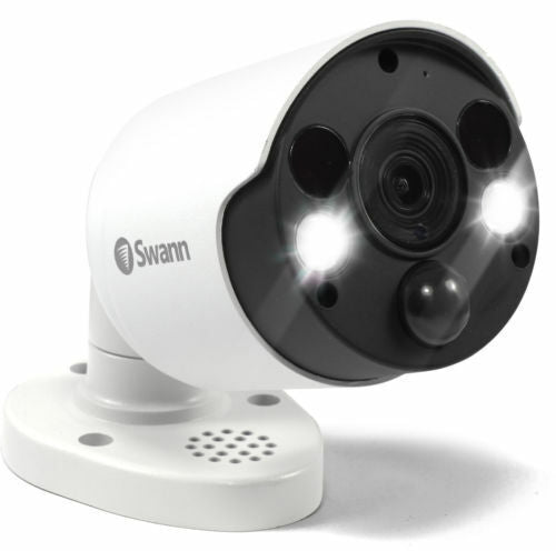 Swann CCTV Bullet Camera NHD-885MSFB 4K Ultra HD Siren Spotlight PoE NVR 8580 x1