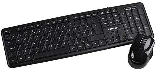 Compoint 2.4GHz Wireless Full-Size UK Keyboard & Mouse Combo Set USB Nano Dongle