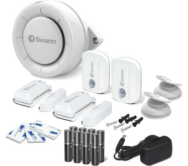 SWANN Smart Indoor Sensor & Siren SWIFI-ALARMKITA-GL Bundle - White
