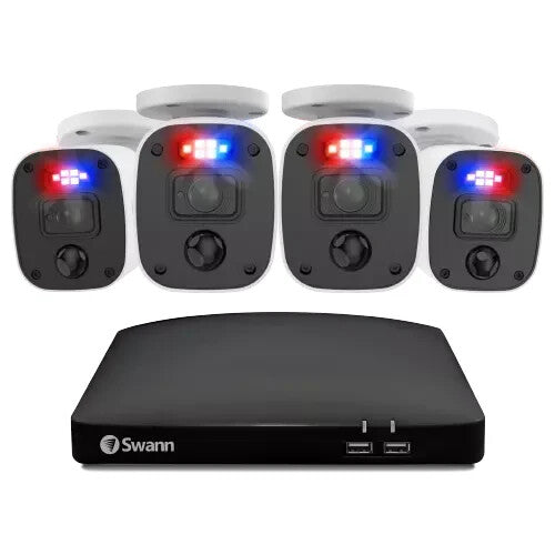 Swann Kit 84685 Channel DVR 64gb 4x 1080MQB Cam CCTV Enforcer Indoor & Outdoor