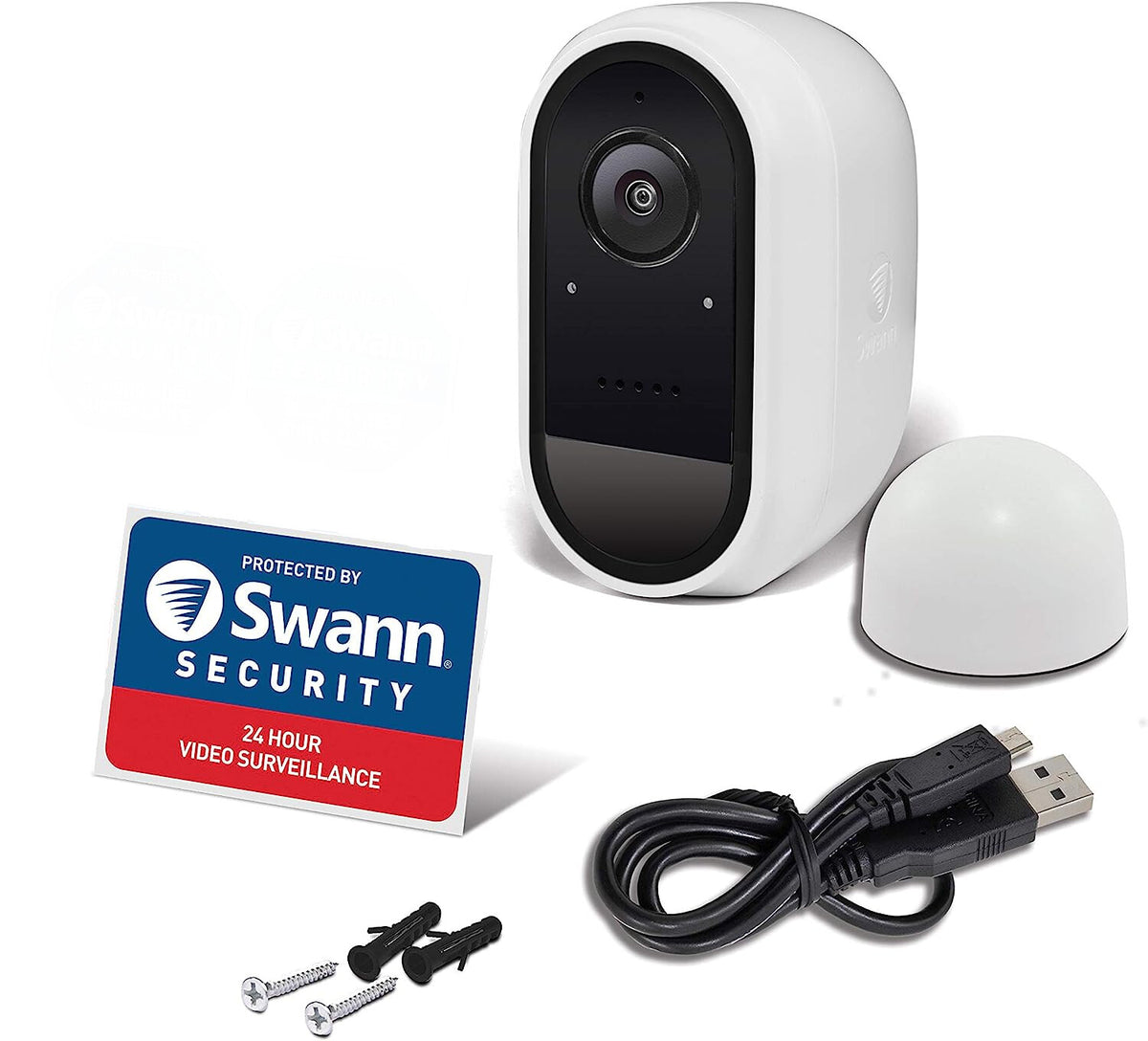 Swann Wire-Free 1080p HD Security Camera - SWIFI-CAM Black/White
