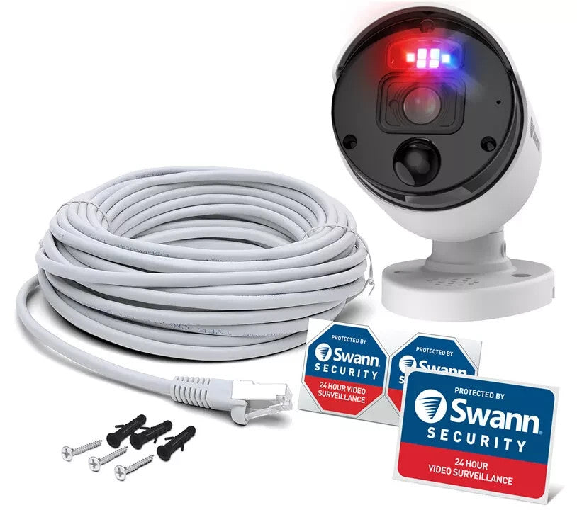 Swann Enforcer CCTV IP Bullet Camera 4K Ultra HD For 8580 8780 8990 SWNHD-900BE