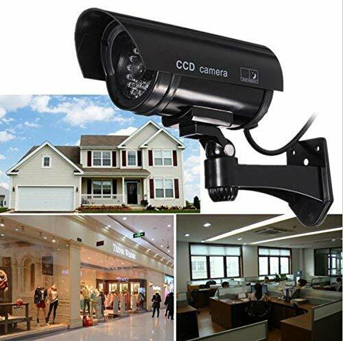 Dummy CCTV Bullet Cameras With Flashing LED Deter Crime For Indoor/Outdoor