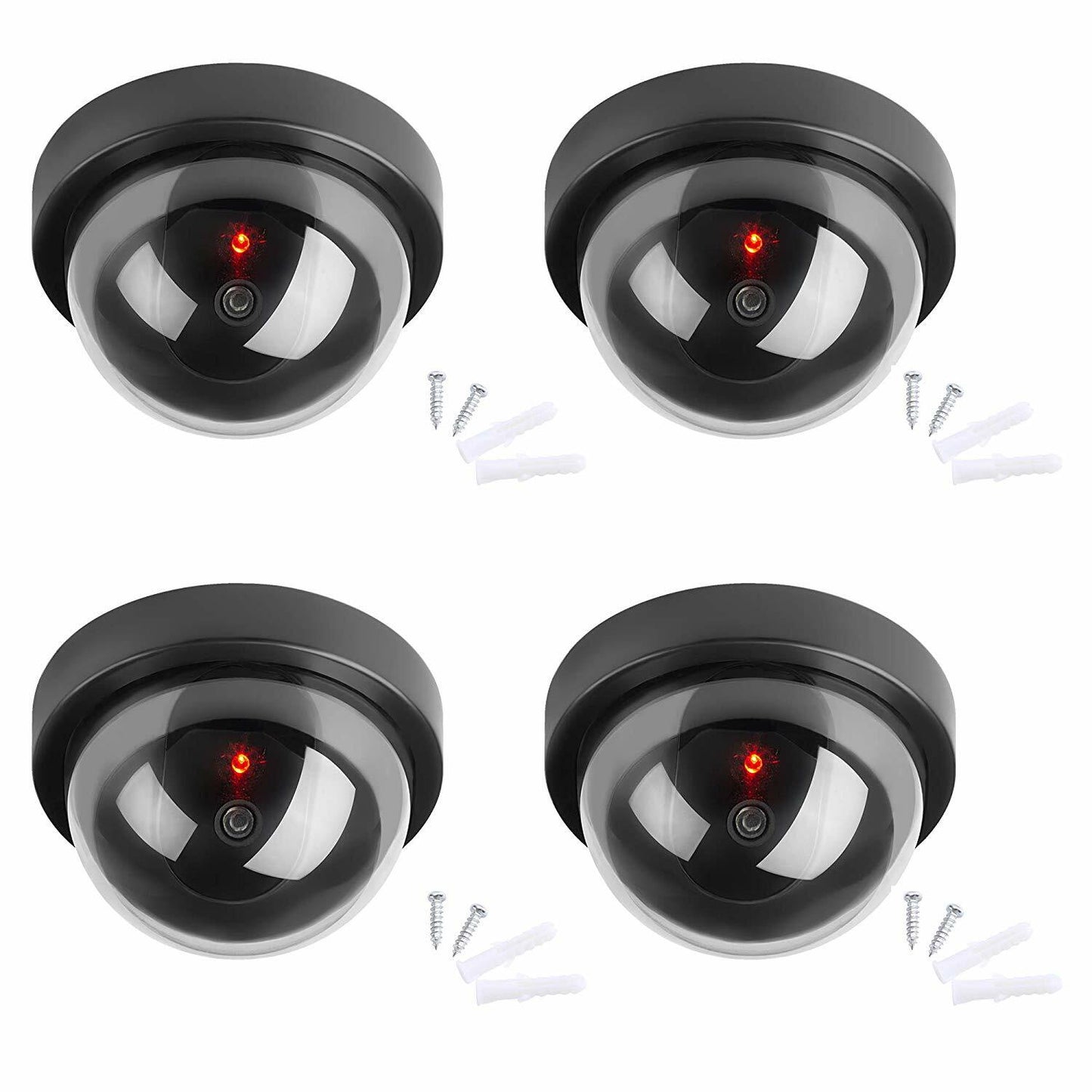 Dummy CCTV Bullet Cameras With Flashing LED Deter Crime For Indoor/Outdoor