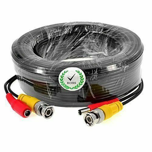 BNC 60m Power Extension Cable RG59 DC CCTV Security Record Video Camera DVR Data