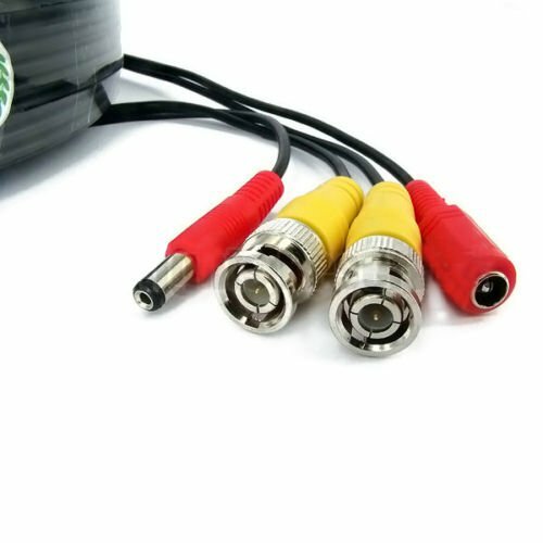 BNC RG59 DC CCTV Security Record Video Camera DVR Data Power Extension Cable