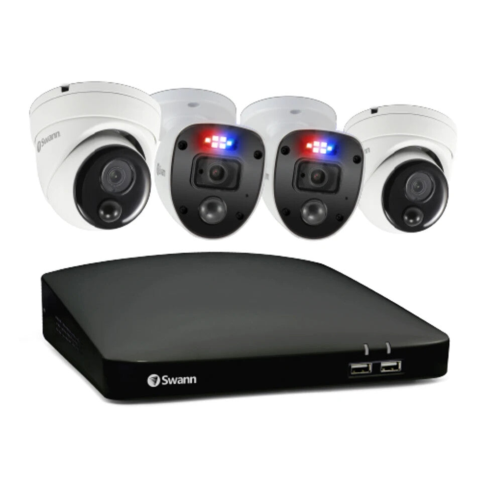 Swann Kit 84685 Channel DVR 64gb 2x 1080MSD/2xMSBSL Cam CCTV Enforcer In/Out