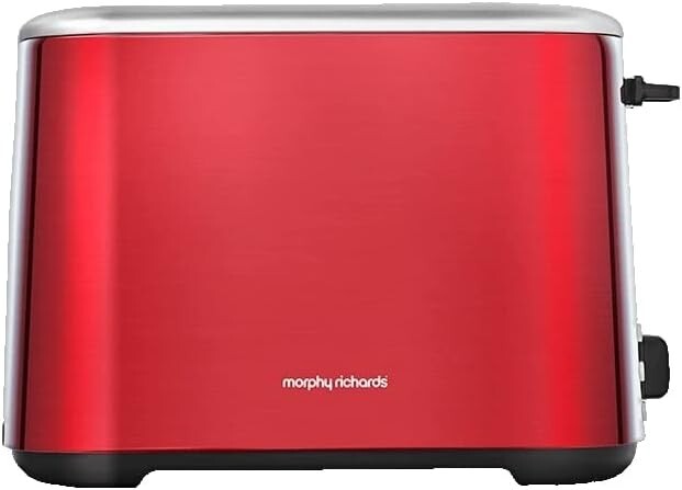 Morphy Richards Equip Red 2 Slice Toaster - Defrost And Reheat Settings - 2 Slot