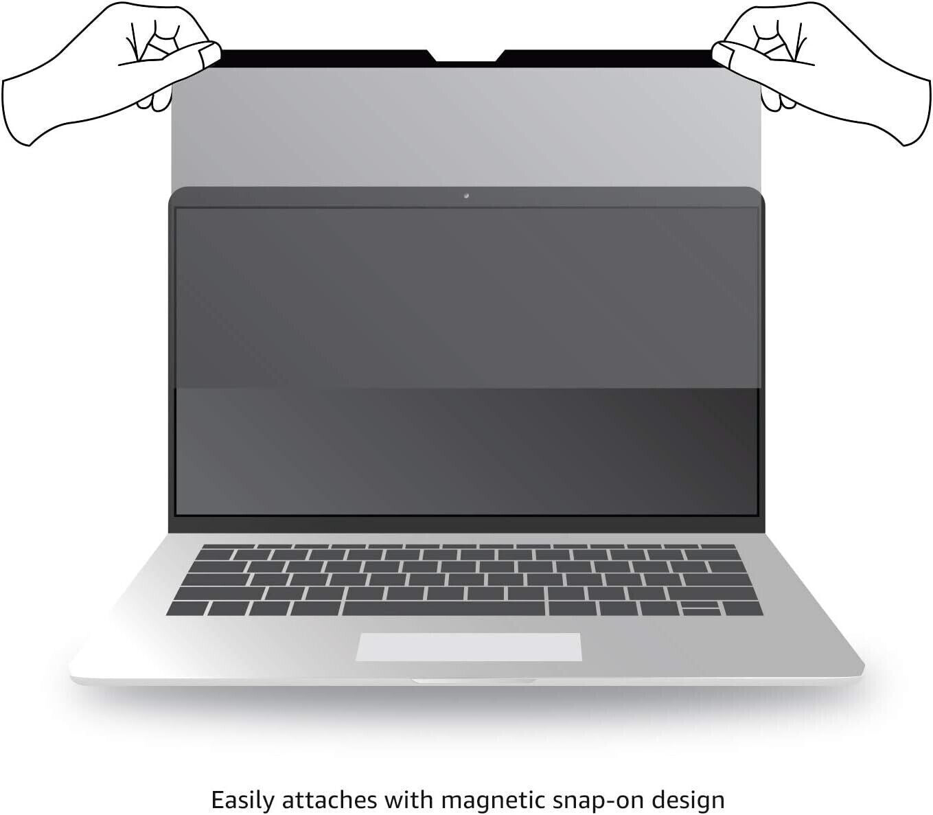 Amazon Basics Ultra Thin Magnetic Privacy Screen Filter for 13" MacBook Pro/Air