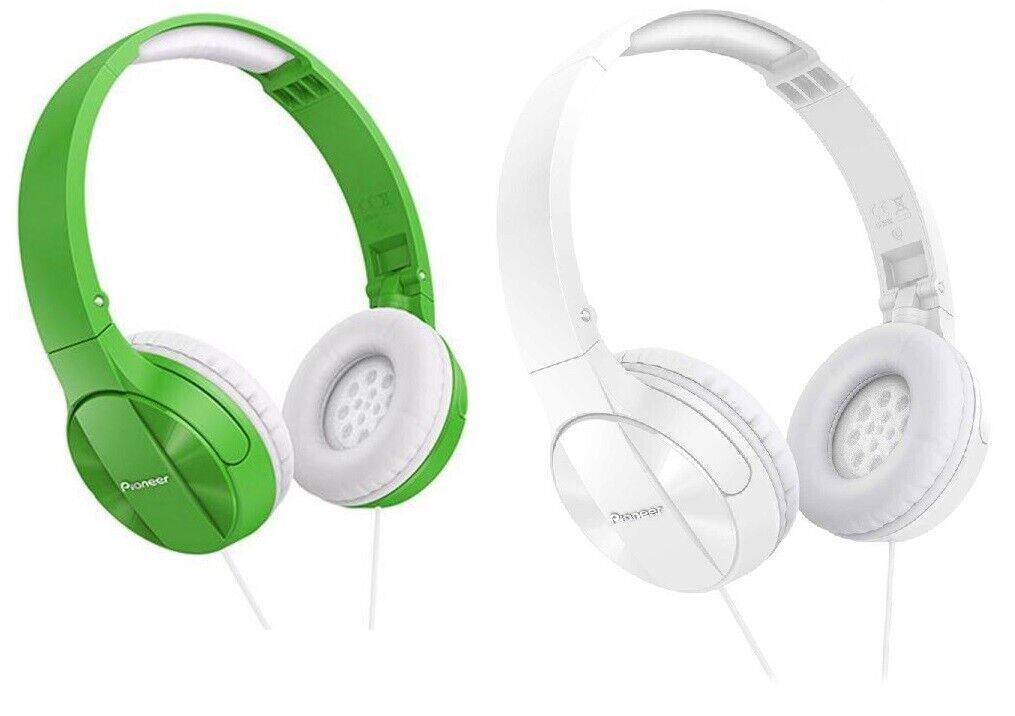 Pioneer Wired Lightweight Stereo Headphones Foldable Padded Adjustable Headband