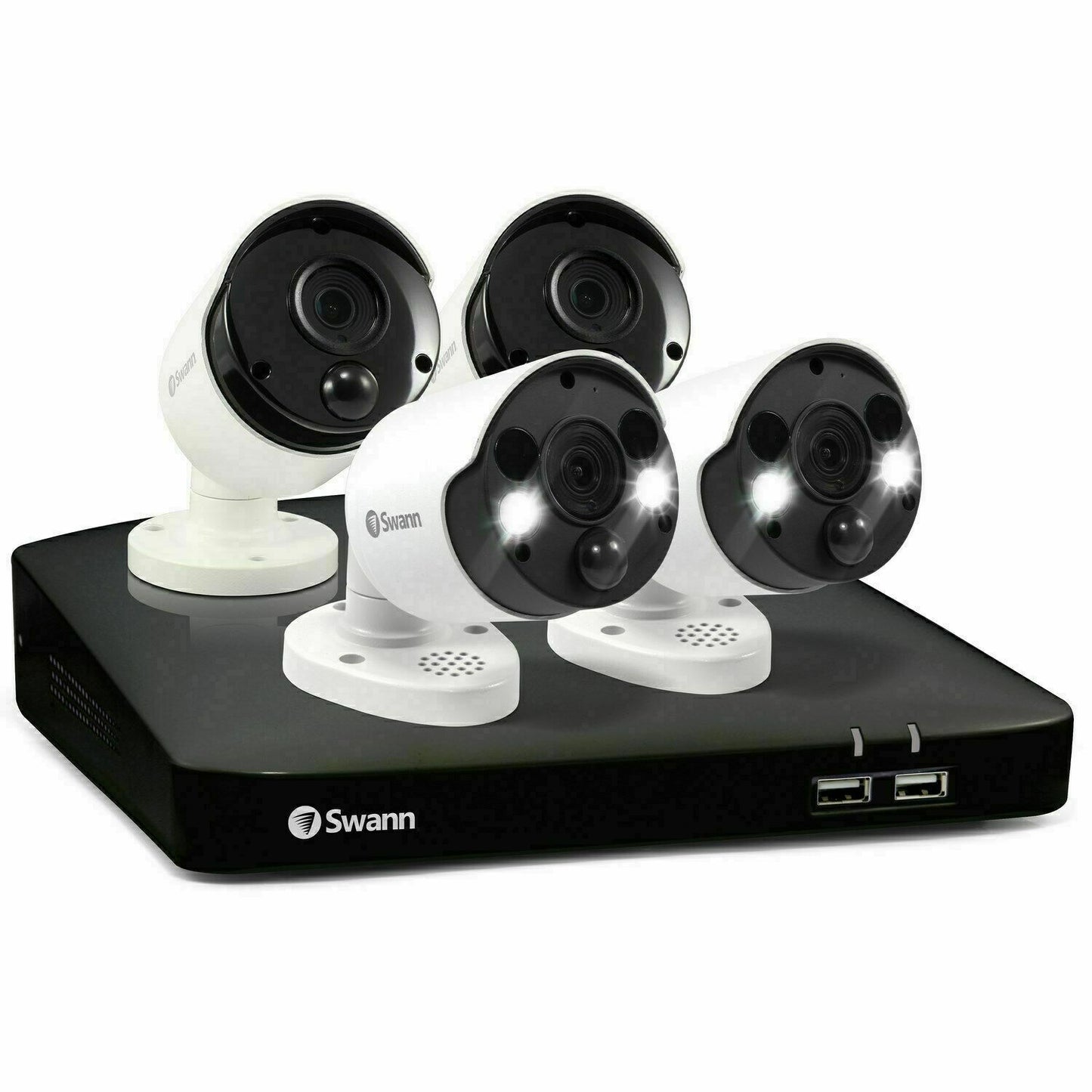 Swann NVR-8780 CCTV Kit 8 Channel 4K Recorder 2TB 4 x 887MSB/FB Spotlight Camera