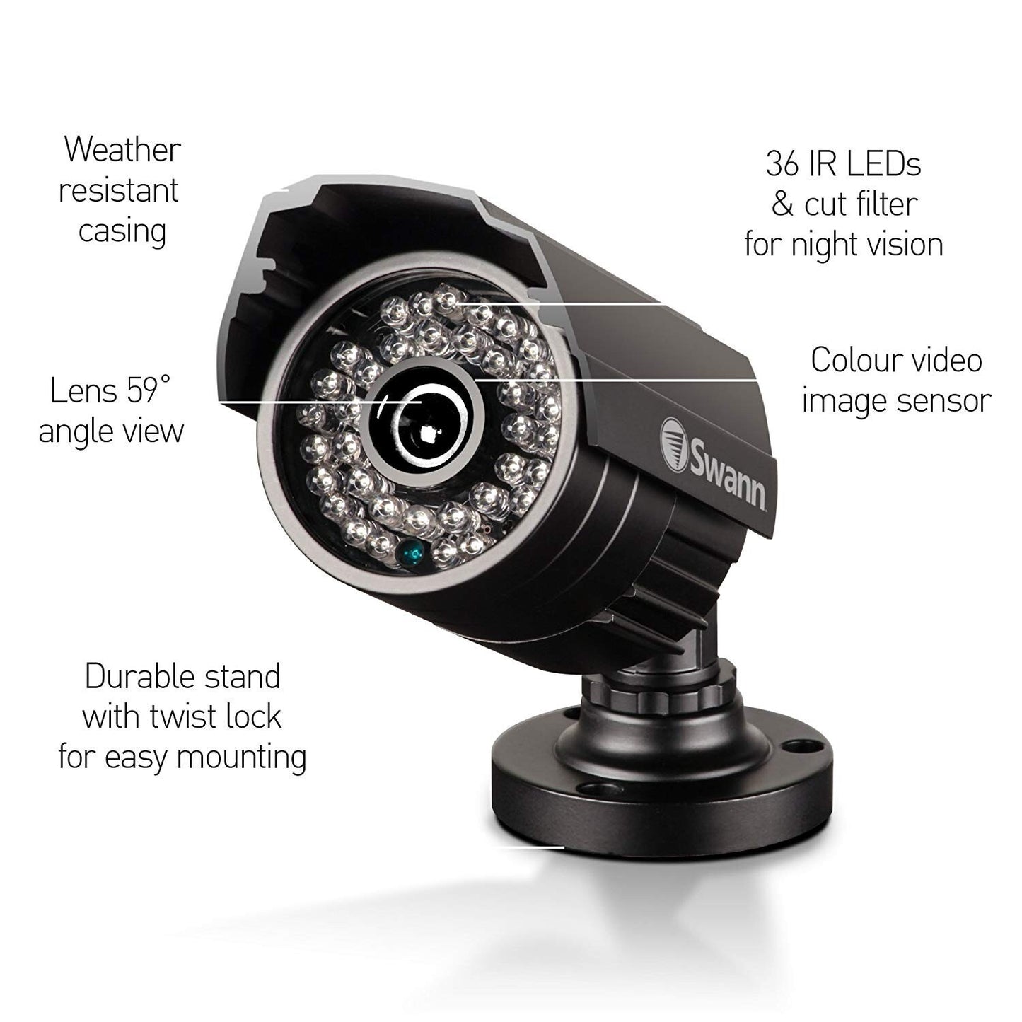 Swann PRO-535 Multi-Purpose Day/Night Security Camera (IR Cut Filter)