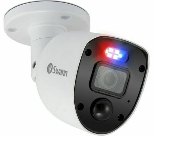 Swann Enforcer CCTV Camera 1080SL HD Police Style Flashing Lights Spotlights x2