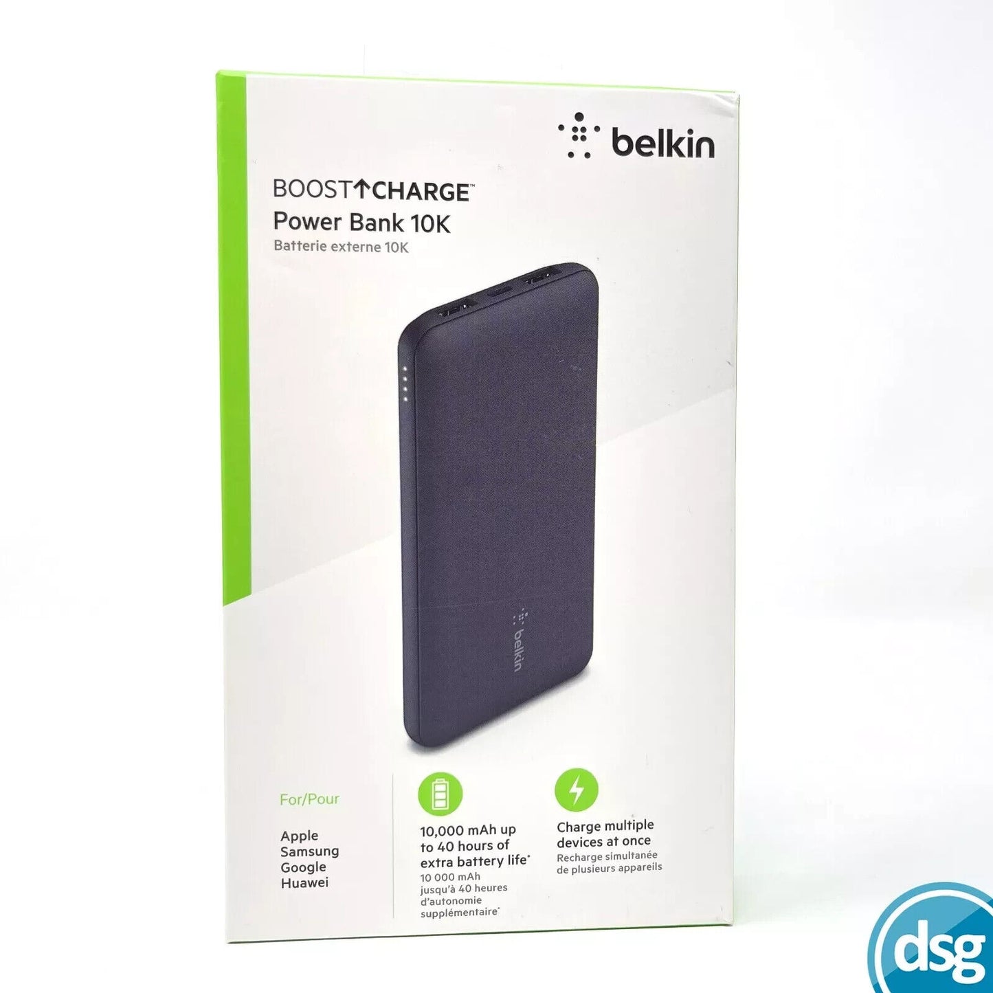 Belkin Boost Charge 3-Port Power Bank 10K + USB-A to USB-C Cable