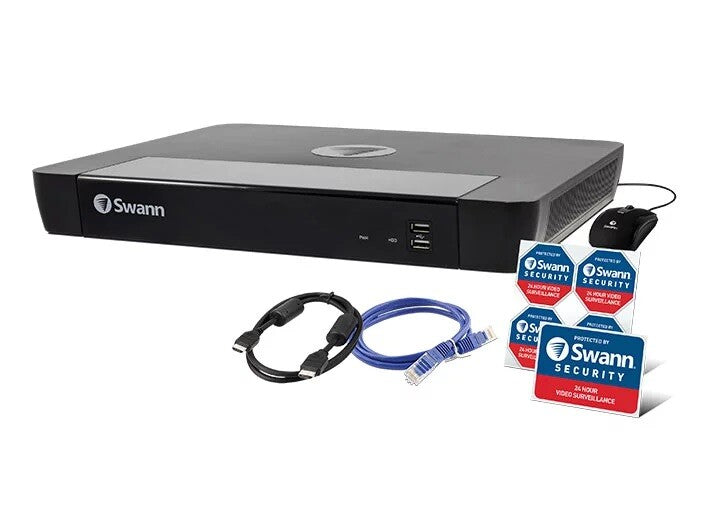 Swann Smart System PoE Camera 8580 16 Channel 4K CCTV NVR Recorder 2TB HDD HDMI