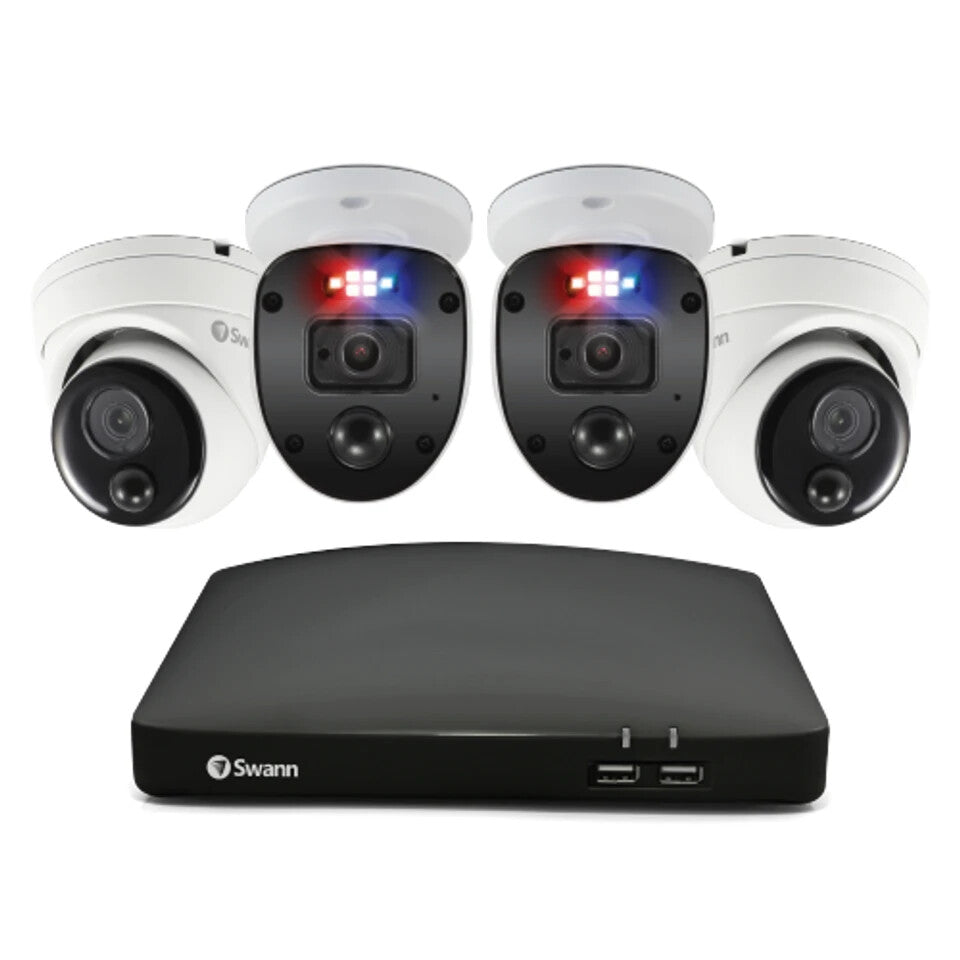 Swann Kit 84685 Channel DVR 64gb 2x 1080MSD/2xMSBSL Cam CCTV Enforcer In/Out