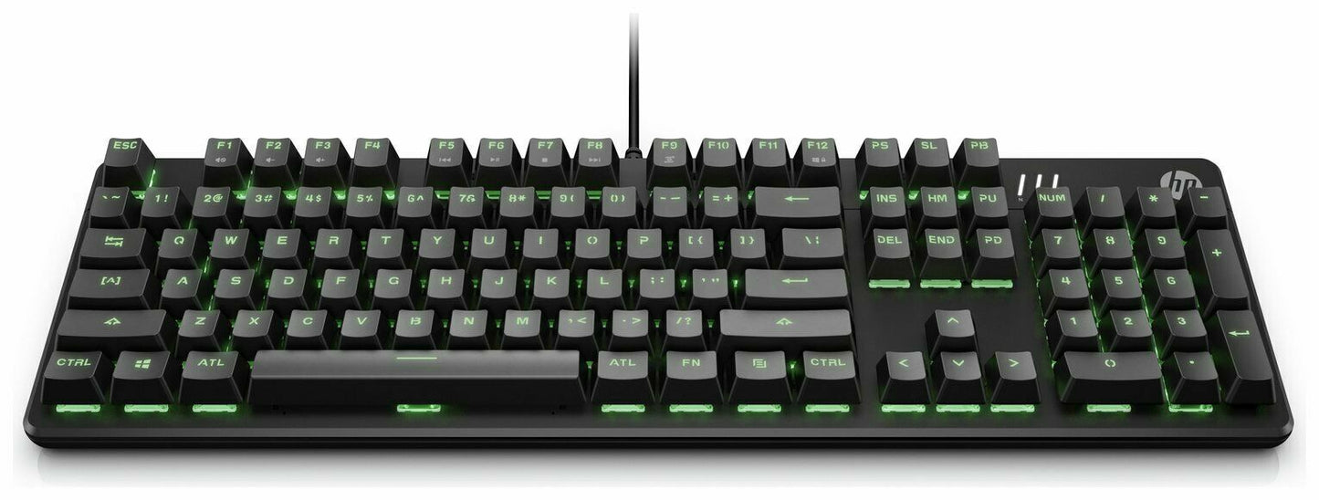 HP Pavilion 500 Gaming Keyboard Wired Back light Quiet Red Mechanical Switches