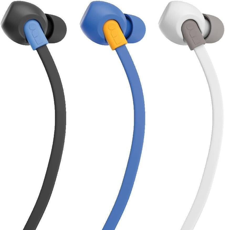 JAM Neckband Style Sport Wireless In-Ear Headphones - White & Grey 12 Hour Play