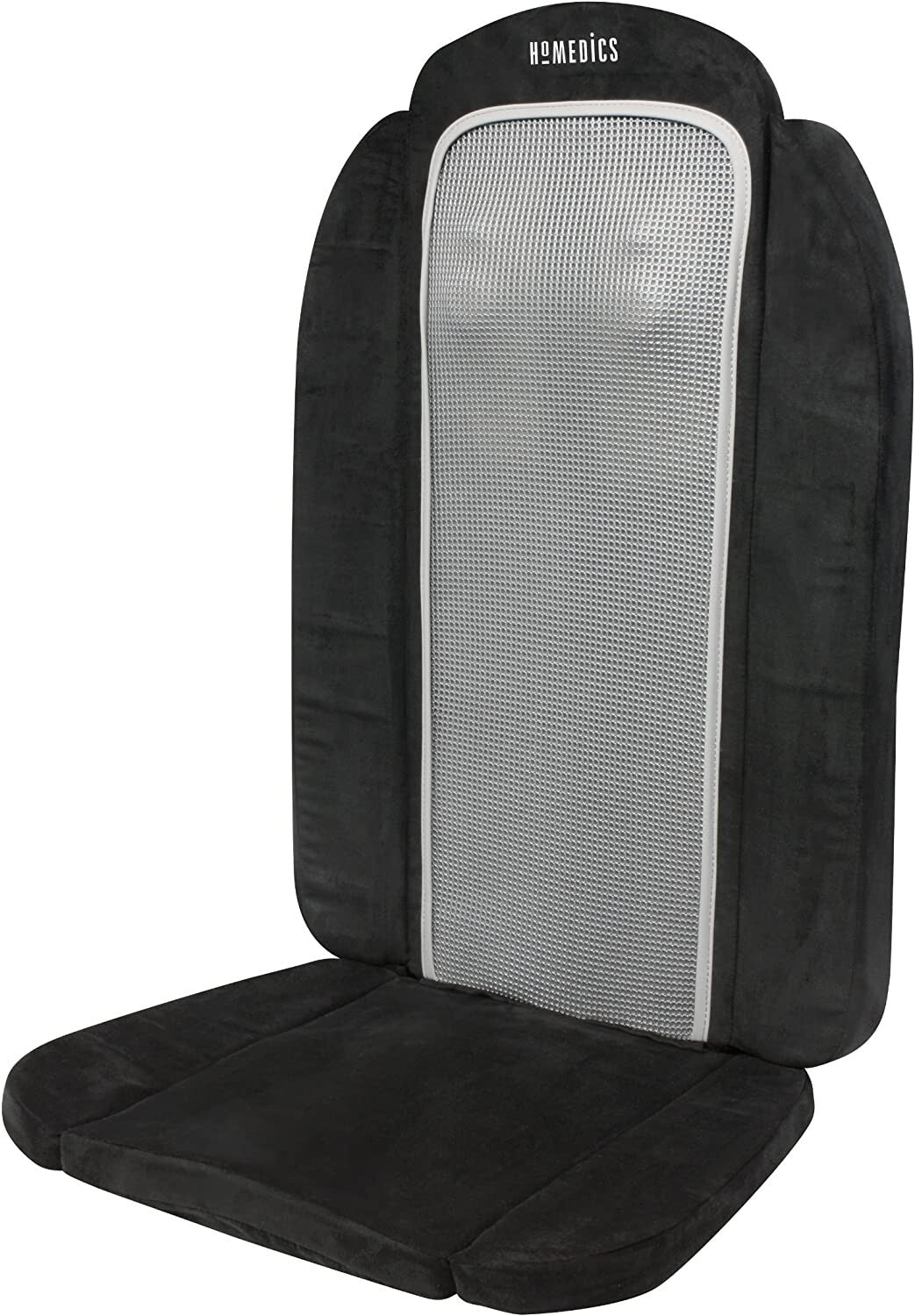 Homedics Foldable Luxury Shiatsu and Vibration with Heat Massager Cushion Black