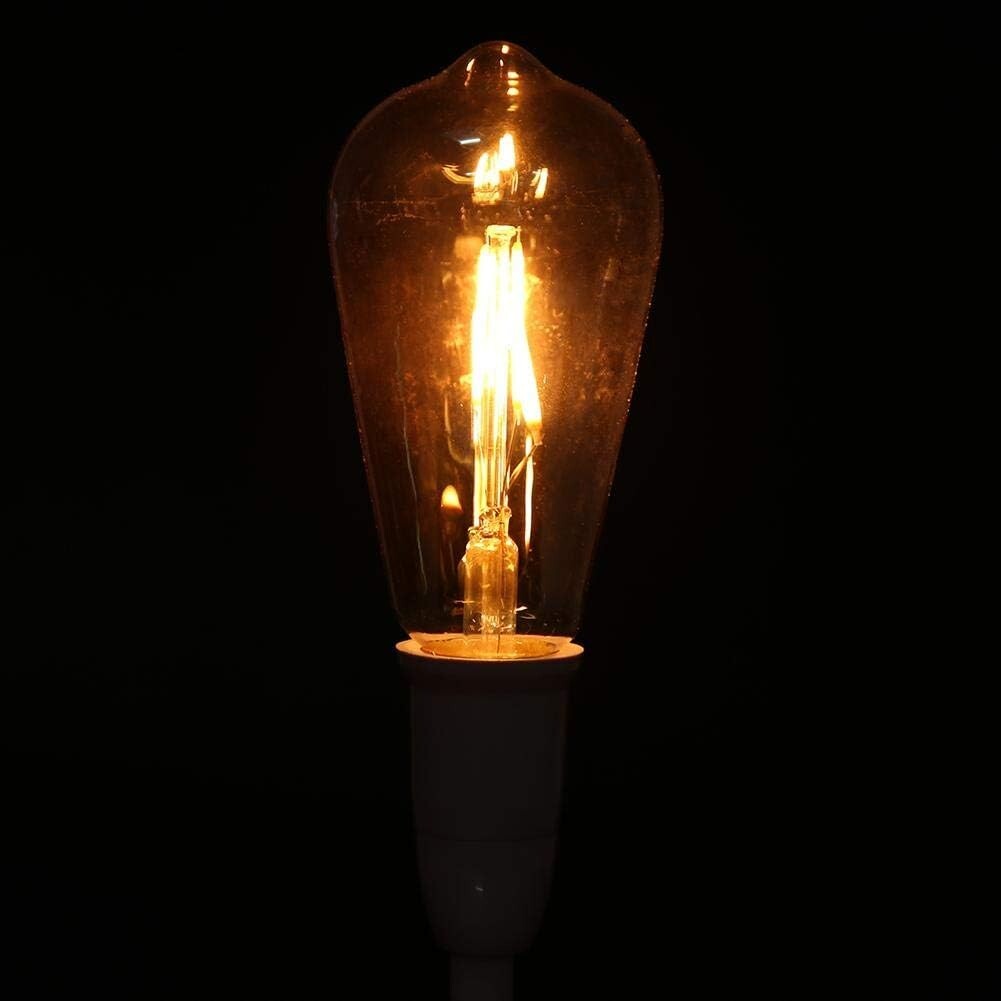 ST64 Vintage Filament Light Bulbs With E27 Edison Screw Cap 2200K Warm White