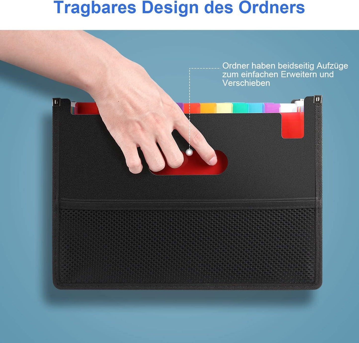 Expanding File Folder A4 Accordion Wallet with 13/26 Pockets File Organizer