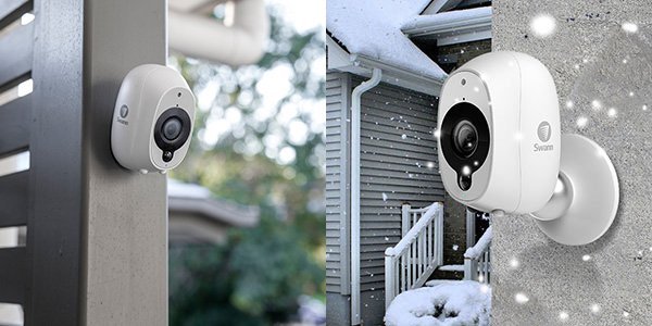 Swann Smart Wireless CCTV Camera 1080p HD Audio PIR Heat Motion Sensor 2 Pack