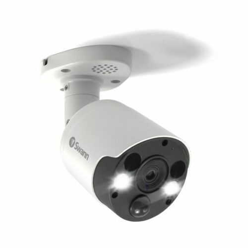 Swann CCTV Bullet Camera NHD-885MSFB 4K Ultra HD Siren Spotlight PoE NVR 8580 x1