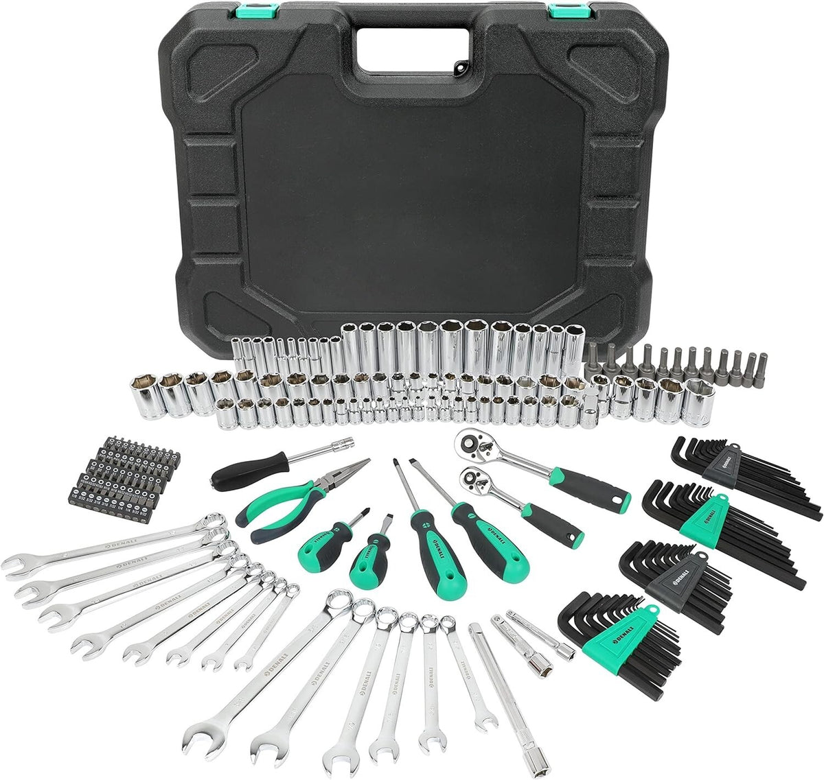 Denali 200-Piece All-Purpose Tool Kit and Socket Set,Carry Carrying Case Black